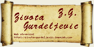 Života Gurdeljević vizit kartica